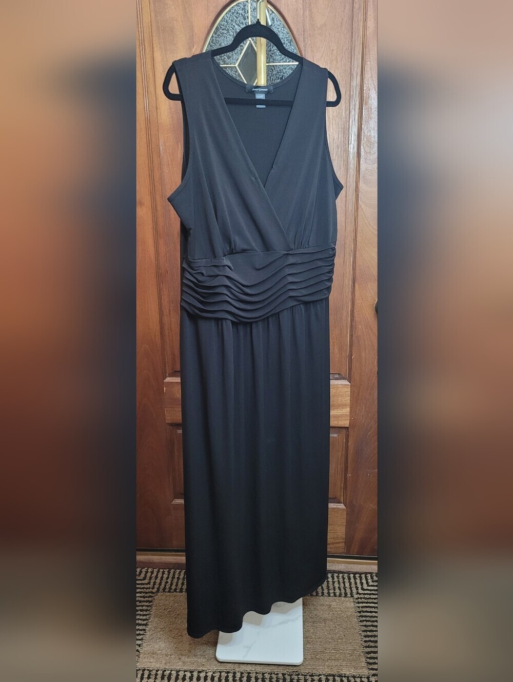 Ashley Stewart Black Sleeveless Maxi Dress size 18/20